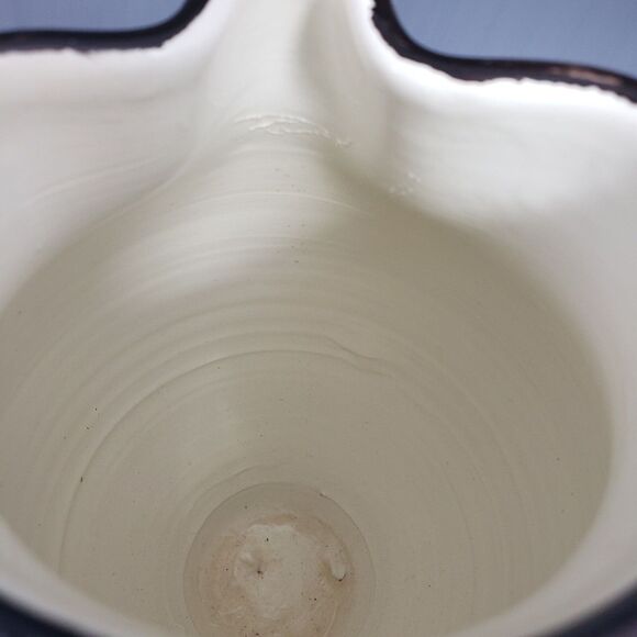 VTG Italian Pottery Pitcher Bird Striped Handle Signed Tuscan Italy Sandro Guzzi - Picture 9 of 10